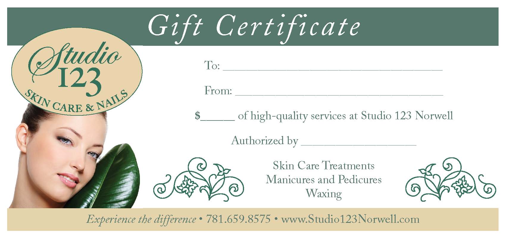 give the gift of pampering give the gift of pampering - gift certificate